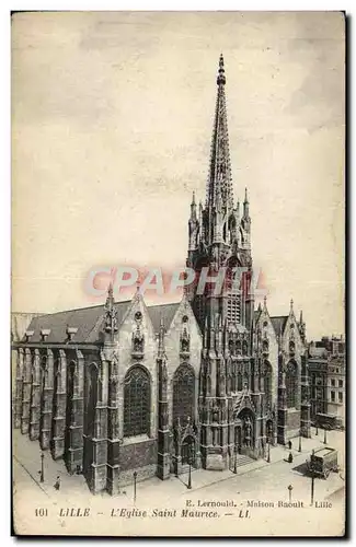 Cartes postales Lille L'Eglise Saint Maurice