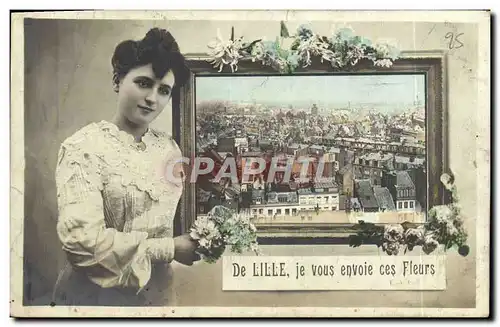 Cartes postales Lille de Je Vous Envoie Ces Fleurs