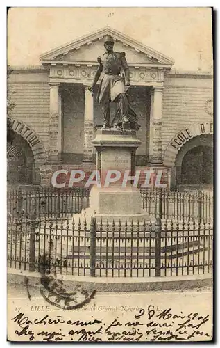 Ansichtskarte AK Lille La statue du general Negrier