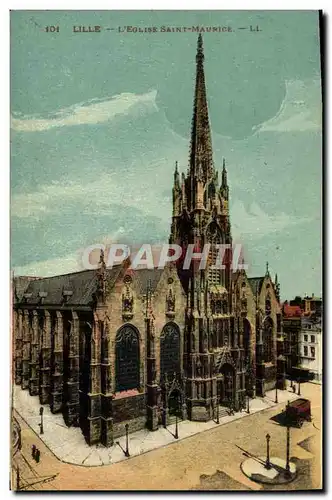 Cartes postales Lille L&#39Eglise Saint Maurice