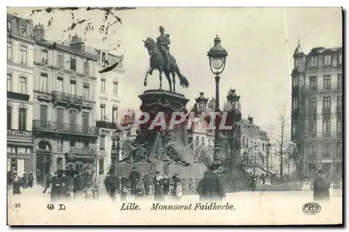 Cartes postales Lille Monument Faidherbe