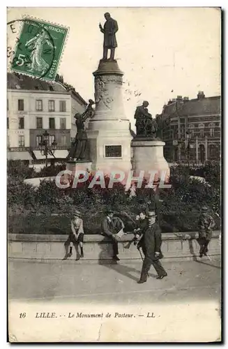 Cartes postales Lille Le Monument de Pasteur