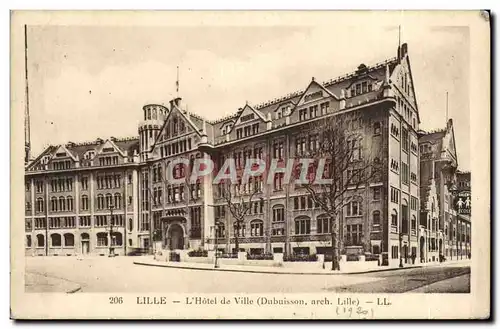 Cartes postales Lille L&#39Hotel de Ville