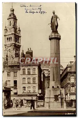 Ansichtskarte AK Lille Monument commemoratif du siege de 1792