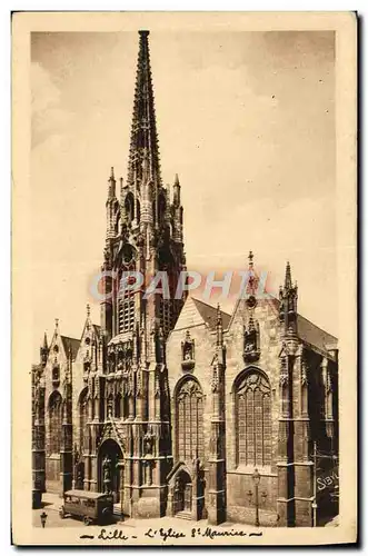 Cartes postales Lille Eglise Saint Maurice