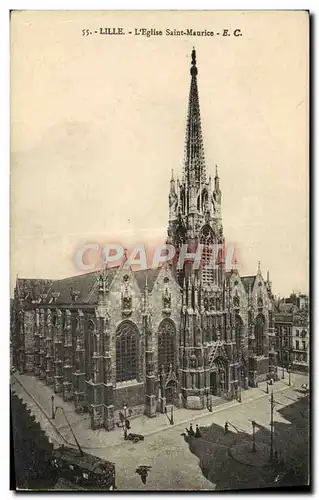 Cartes postales Lille L&#39Eglise Saint Maurice