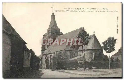 Ansichtskarte AK Avesnes Le Comte Eglise du 15eme Classee Comme Monument historique