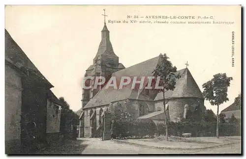 Cartes postales Avesnes Le Comte Eglise du 15eme Classee Comme Monument historique