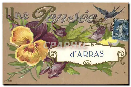 Cartes postales Une pensee d'Arras Hirondelle