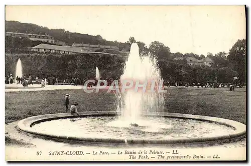 Cartes postales Saint Cloud Le Parc Le Bassin de la Pelouse