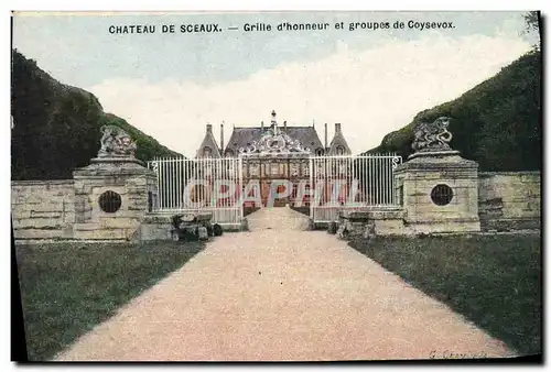 Cartes postales Chateau De Sceaux Grille D&#39Honneur et Groupes de Coysevox