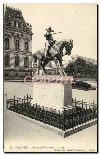 Cartes postales Vannes Statue de Richemont