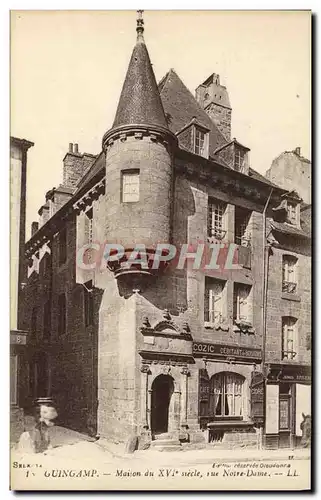 Ansichtskarte AK Guingamp Maison du 16eme Rue Notre Dame