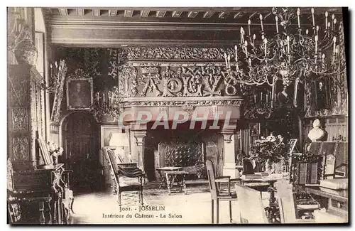 Cartes postales Josselin Interieur du Chateau Le Salon
