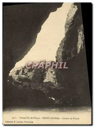 Cartes postales Presqu'ile de Rhuys Saint Gildas Grottes de Portas