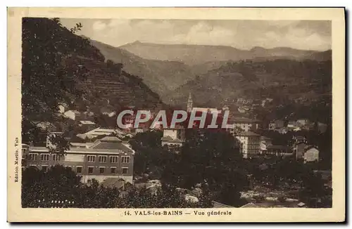 Cartes postales Vala les Bains Vue Generale