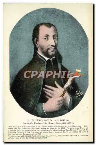 Cartes postales La Louvesc Portrait de Saint Francois Regis