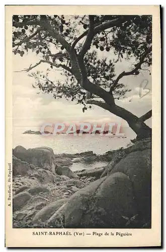 Cartes postales Saint Raphael Plage de la Peguiere