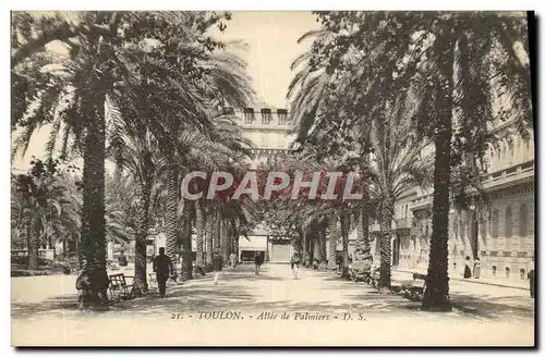 Cartes postales Toulon Allee de Palmiers