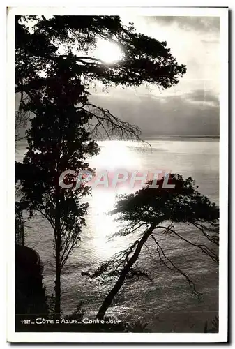 Cartes postales Cote d'Azur Contre Jour