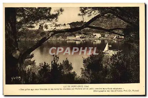 Cartes postales Ile De Port Cros Bateaux