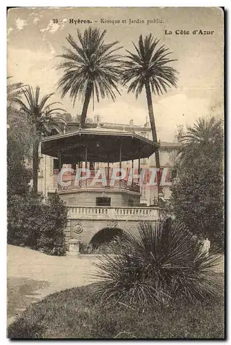 Ansichtskarte AK Hyeres Kiosque et Jardin Public