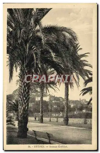 Cartes postales Hyeres Avenue Godillot