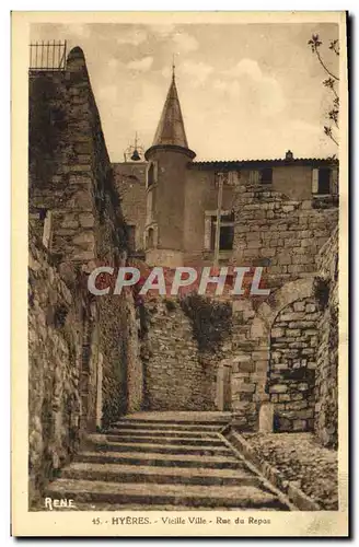 Cartes postales Hyeres Vieille Ville Rue du Repos