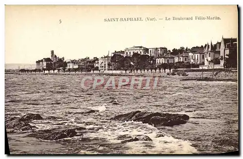 Cartes postales Saint Raphael Le Boulevard Felix Martin