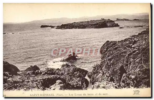 Cartes postales Saint Raphael Les Lions de Terre et de Mer