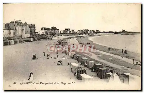 Ansichtskarte AK Quiberon Vue Generale de la Plage