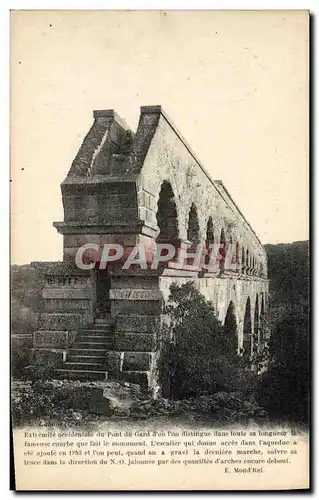 Cartes postales Vue generale du pont du Gard