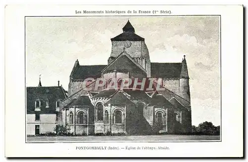 Ansichtskarte AK Les Monuments Historiques De La France Fontgombault Eglise De L&#39Abbaye Abside