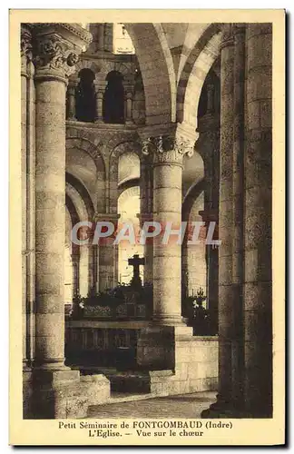 Ansichtskarte AK Petit Seminaire De Fontgombaud L&#39Eglise Vue Sur Le Choeur