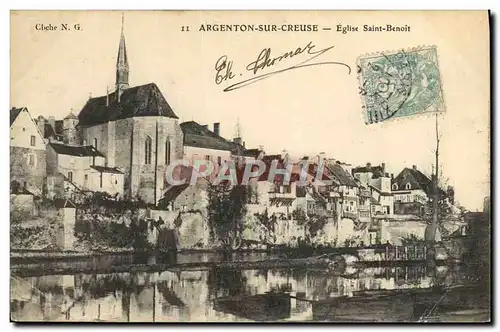 Cartes postales Argenton Sur Creuse Eglise Saint Benoit