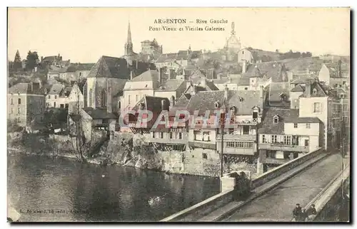 Cartes postales Argenton Rive Gauche Pout Vieux Et Vieilles Galeries