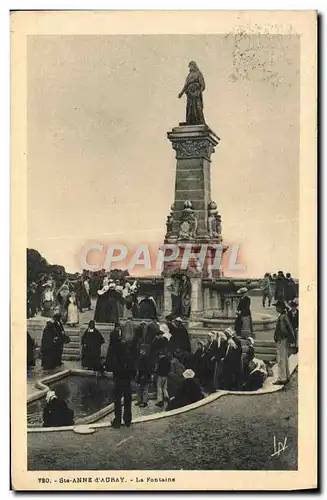 Cartes postales Ste Anne d&#39Auray La Fontaine folklore