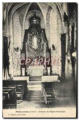 Ansichtskarte AK Pellevoisin Interieur De L&#39Eglise Paroissiale