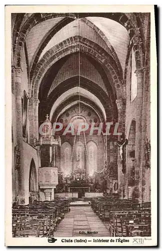 Cartes postales Cluis Interieur De l'Eglise
