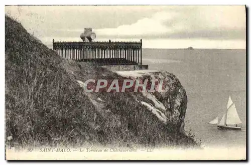 Cartes postales Saint Malo Le Tombeau De Chateaubriand