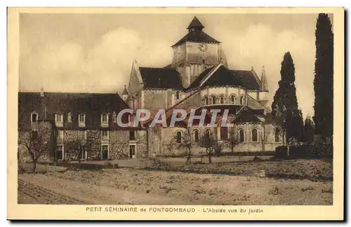 Ansichtskarte AK Petit Seminaire De Fontgomaud L&#39Abside Vue Du Jardin