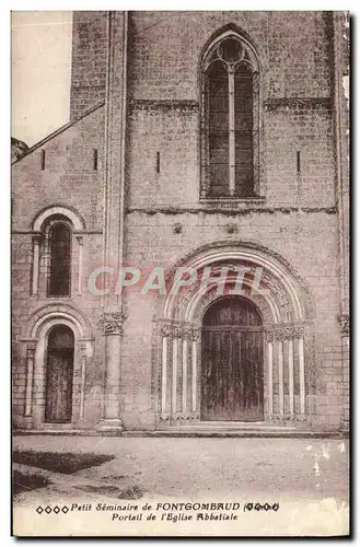 Ansichtskarte AK Petit Seminaire De Fontgomaud Portail De l&#39Eglise Abbatiale