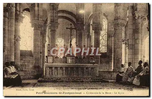 Cartes postales Petit Seminaire De Fontgomaud Ceremonie De La Messe Le Kyrie