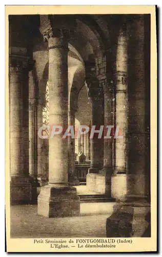 Cartes postales Petit Seminaire De Fontgomaud L'Eglise Le Deambulatoire