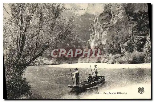 Cartes postales Les Gorges De Tarn Entree Des Detroits Barque