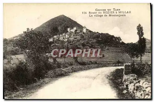 Cartes postales Gorges De Tarn Route Du Rozier A Millau Le Village De Mostuejouls