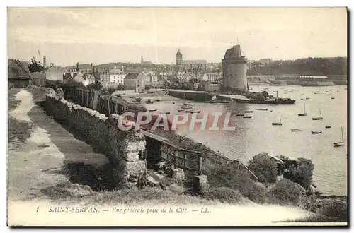 Ansichtskarte AK Saint Servan Vue Generale Prise De La Cite