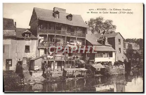 Cartes postales Rennes Le Chateau Branlant Maison De Cadet Roussel