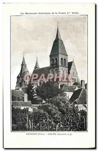 Ansichtskarte AK Les Monuments Historques De La France Levroux Eglise Ensemble SE