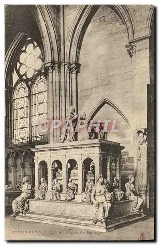 Cartes postales Tombeau De Louis XIII Et Annee De Bretagne Saint Denis